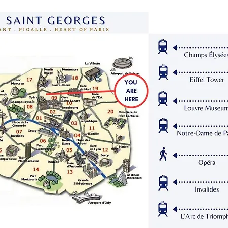 Le Saint George - Proche Pigalle - By Mon Petit Faré